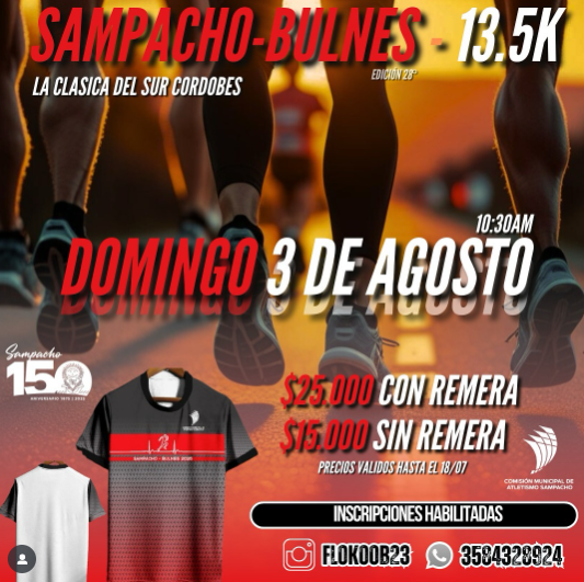 Imagen del evento Sampacho Bulne